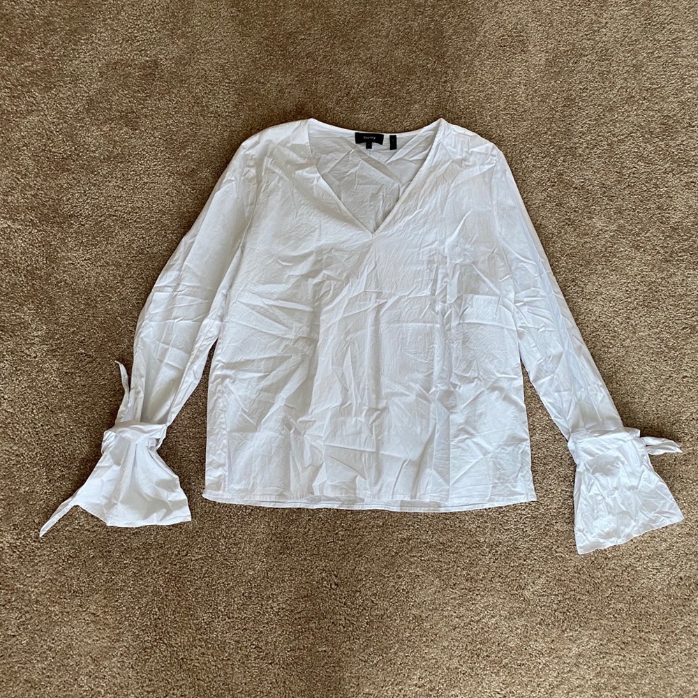 Theory blouse with wrist ties